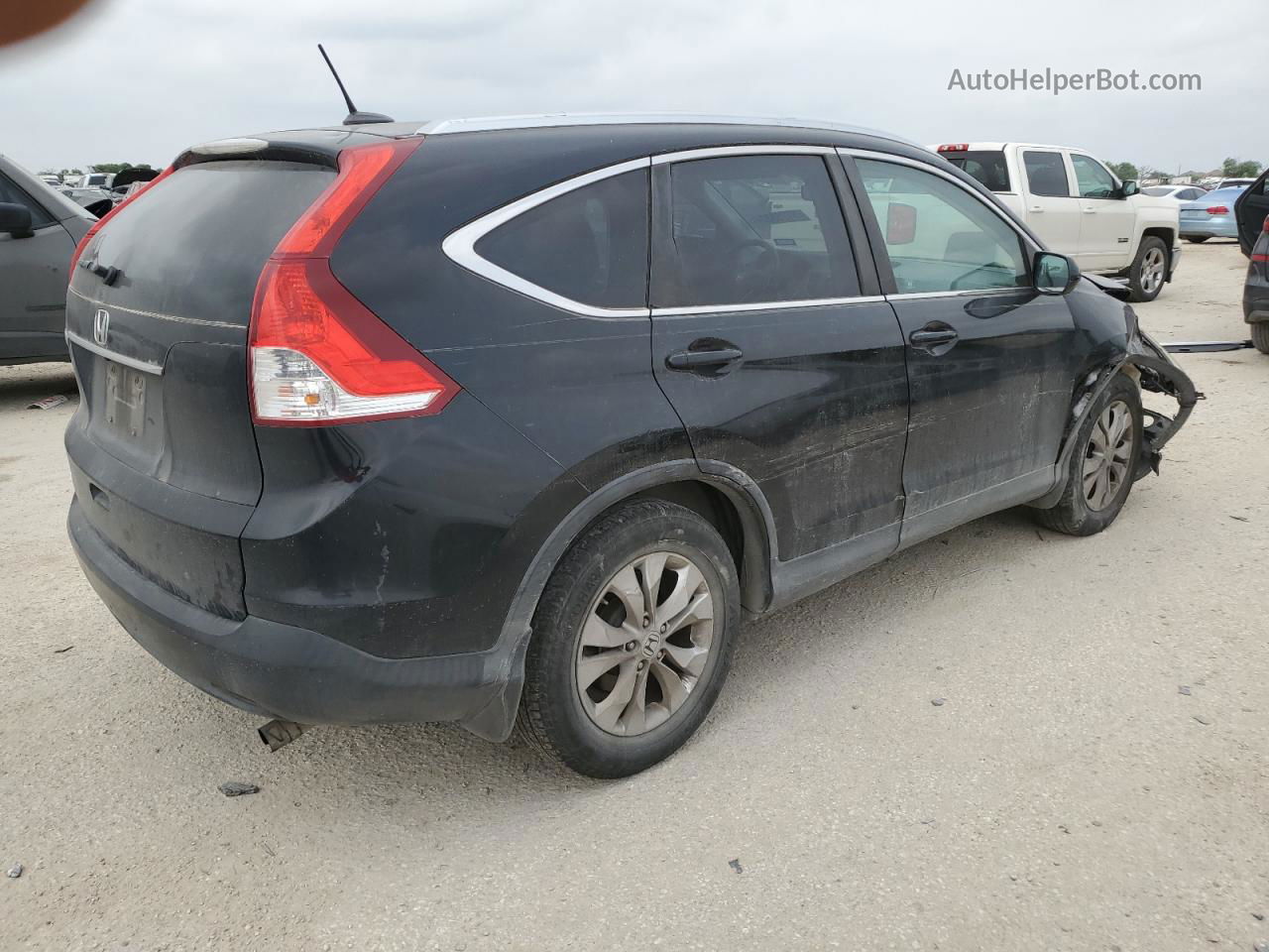 2012 Honda Cr-v Exl Black vin: 5J6RM3H77CL044928