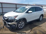 2013 Honda Cr-v Ex-l White vin: 5J6RM3H77DL046339