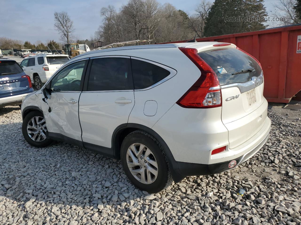 2016 Honda Cr-v Exl White vin: 5J6RM3H77GL028461