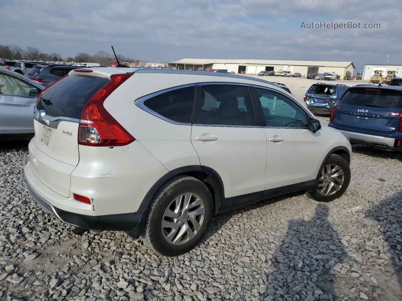 2016 Honda Cr-v Exl White vin: 5J6RM3H77GL028461