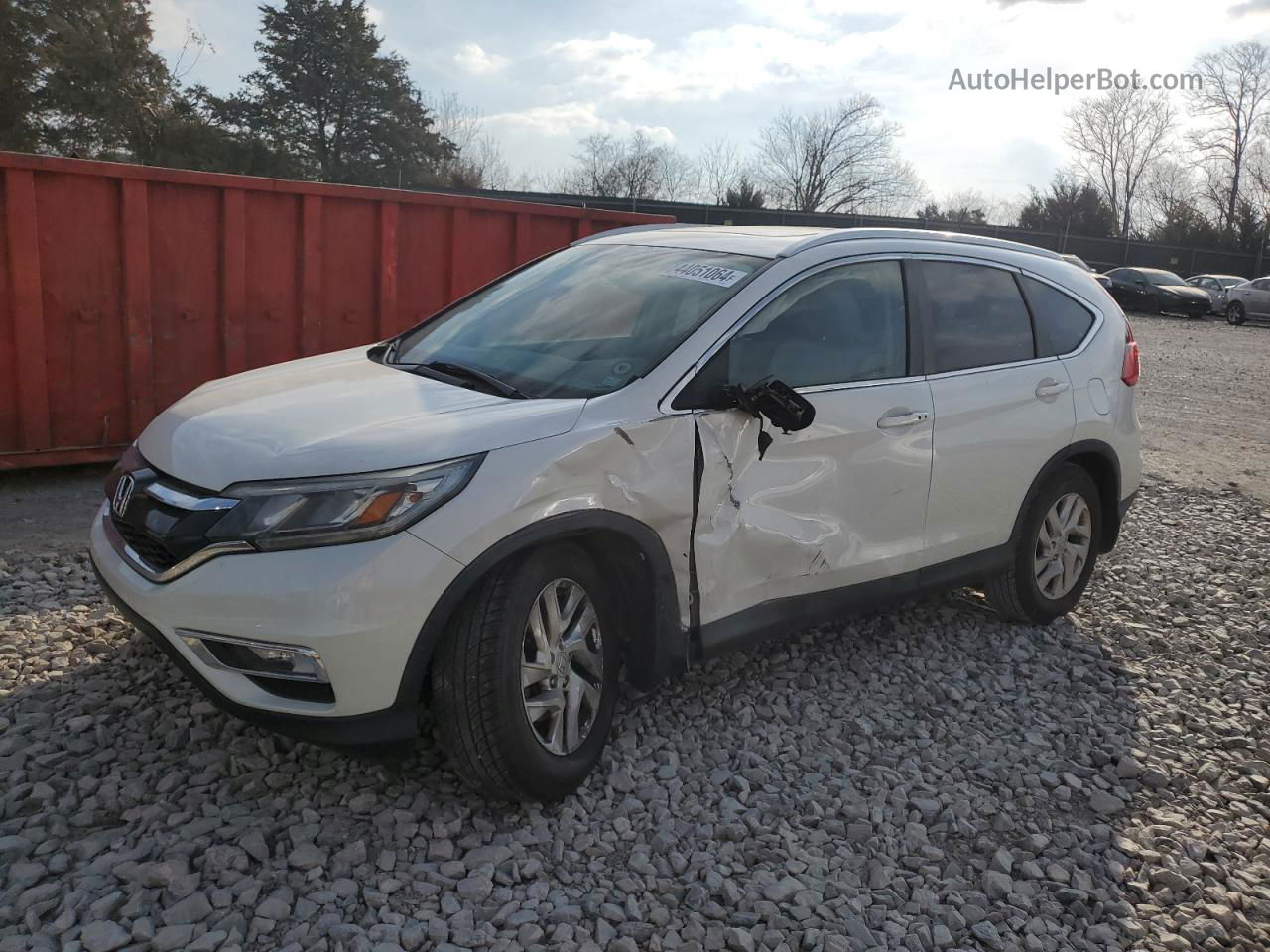 2016 Honda Cr-v Exl White vin: 5J6RM3H77GL028461