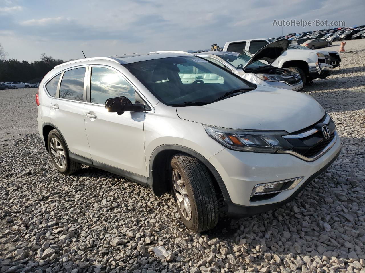 2016 Honda Cr-v Exl White vin: 5J6RM3H77GL028461