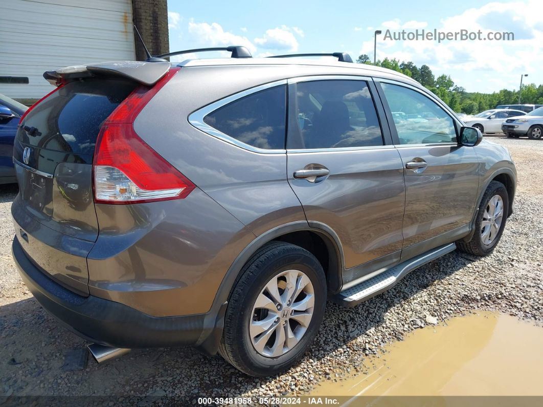 2012 Honda Cr-v Ex-l Brown vin: 5J6RM3H78CL002087