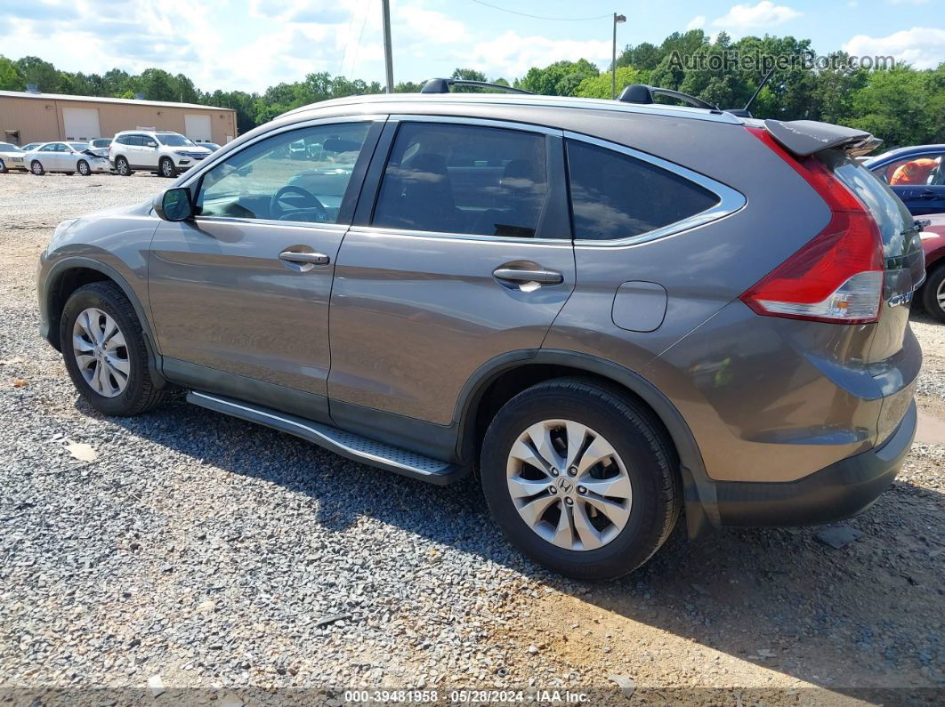 2012 Honda Cr-v Ex-l Brown vin: 5J6RM3H78CL002087