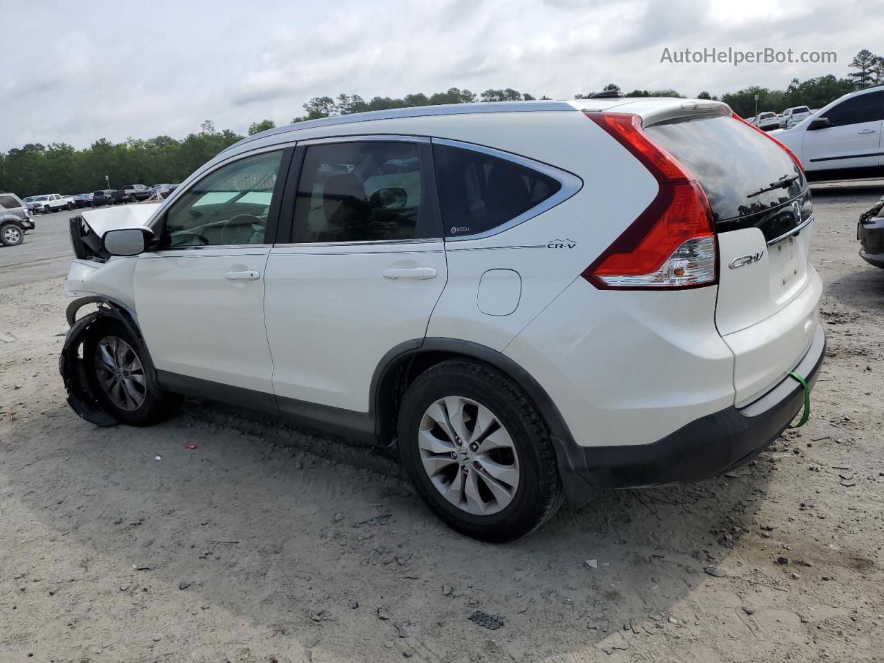 2012 Honda Cr-v Exl White vin: 5J6RM3H78CL008889