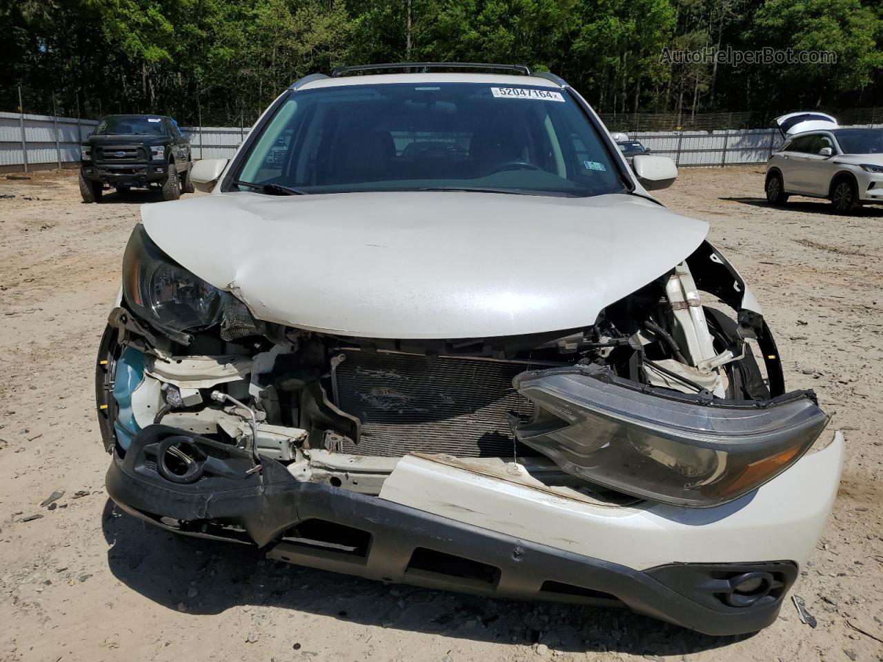 2012 Honda Cr-v Exl White vin: 5J6RM3H78CL014000