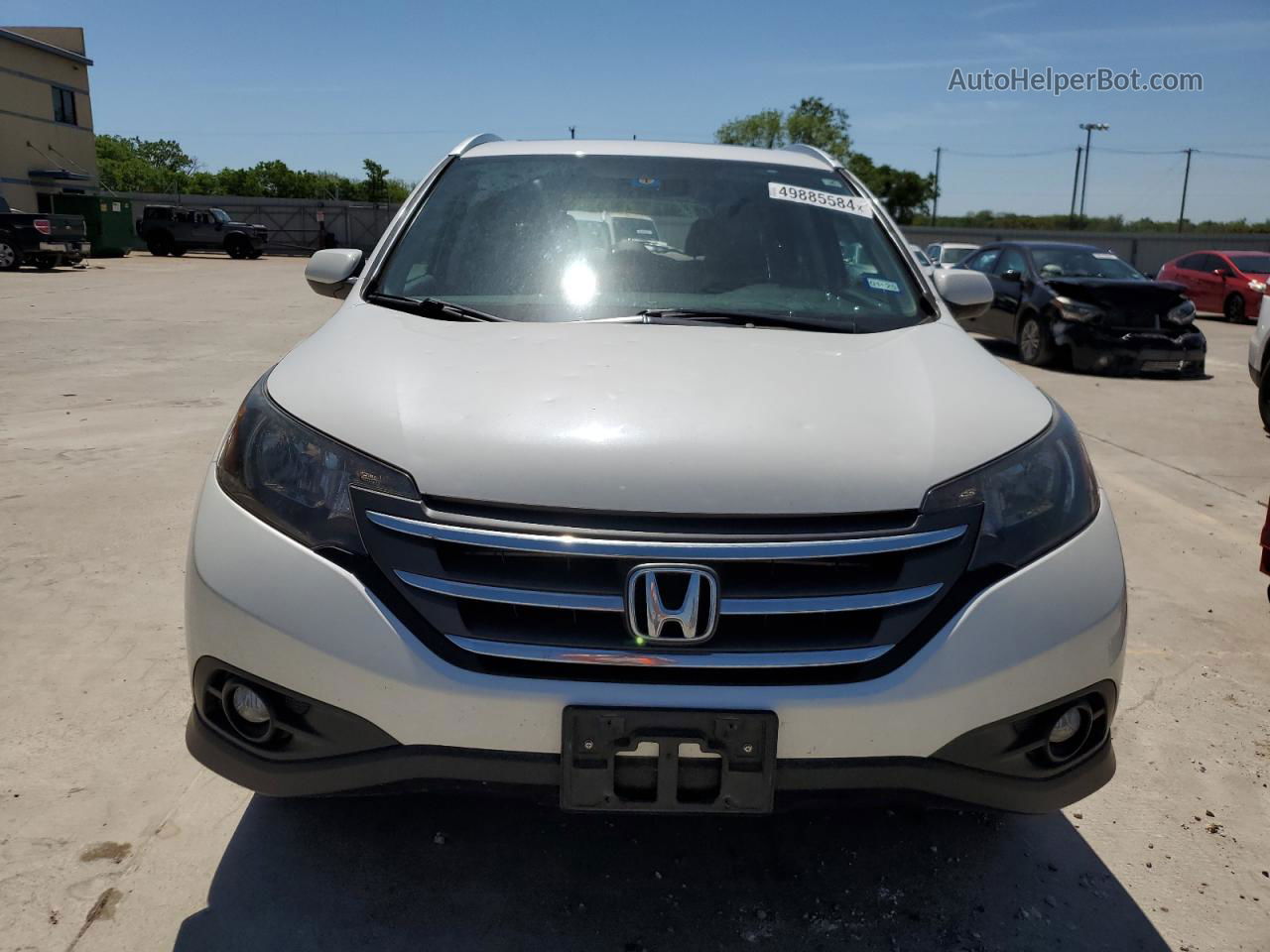 2012 Honda Cr-v Exl White vin: 5J6RM3H78CL025269