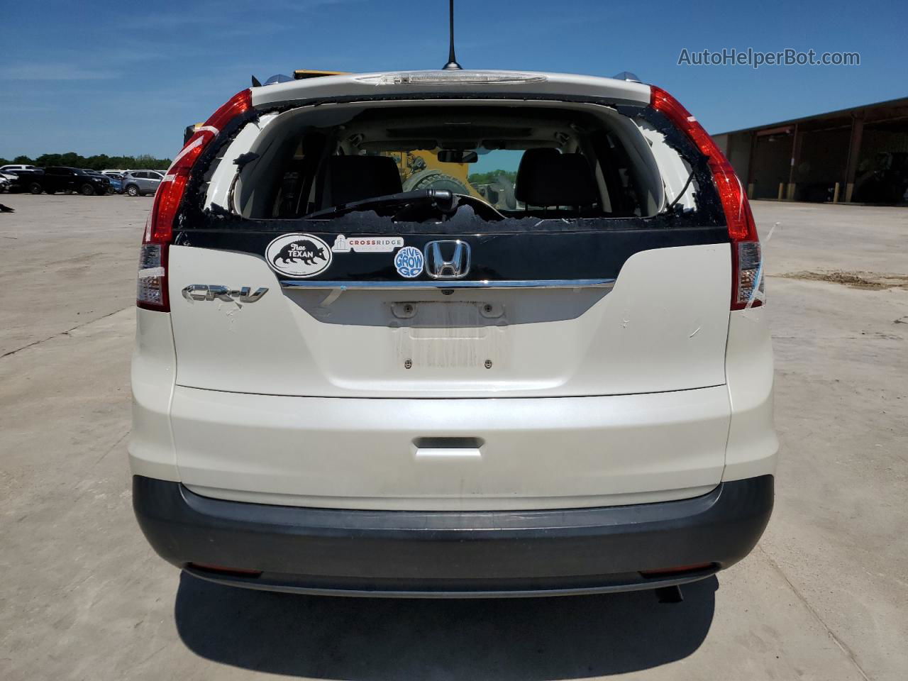 2012 Honda Cr-v Exl White vin: 5J6RM3H78CL025269