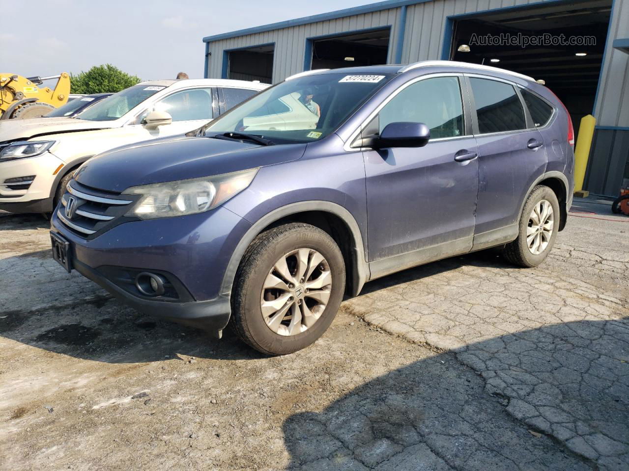 2012 Honda Cr-v Exl Blue vin: 5J6RM3H78CL040810