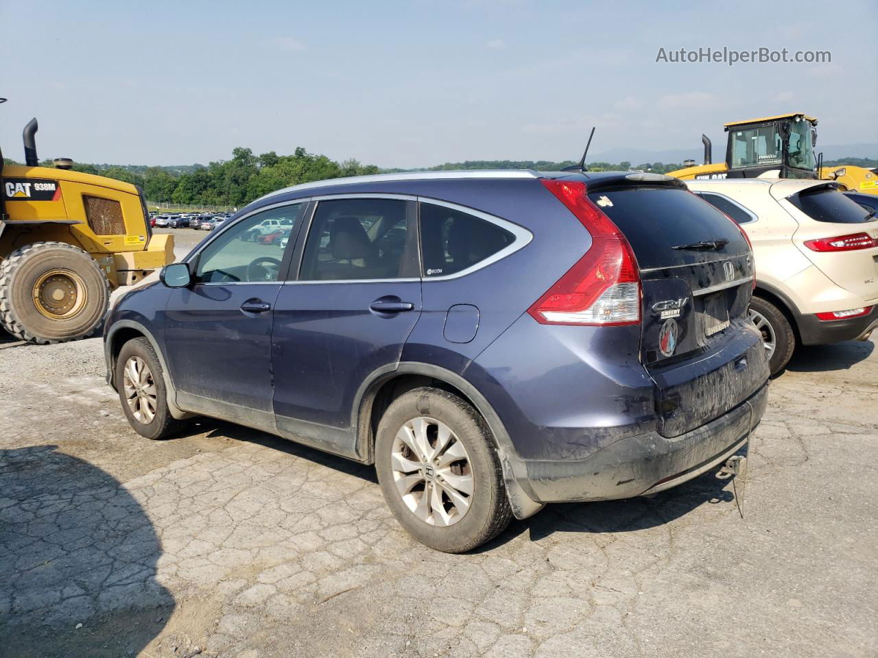 2012 Honda Cr-v Exl Blue vin: 5J6RM3H78CL040810