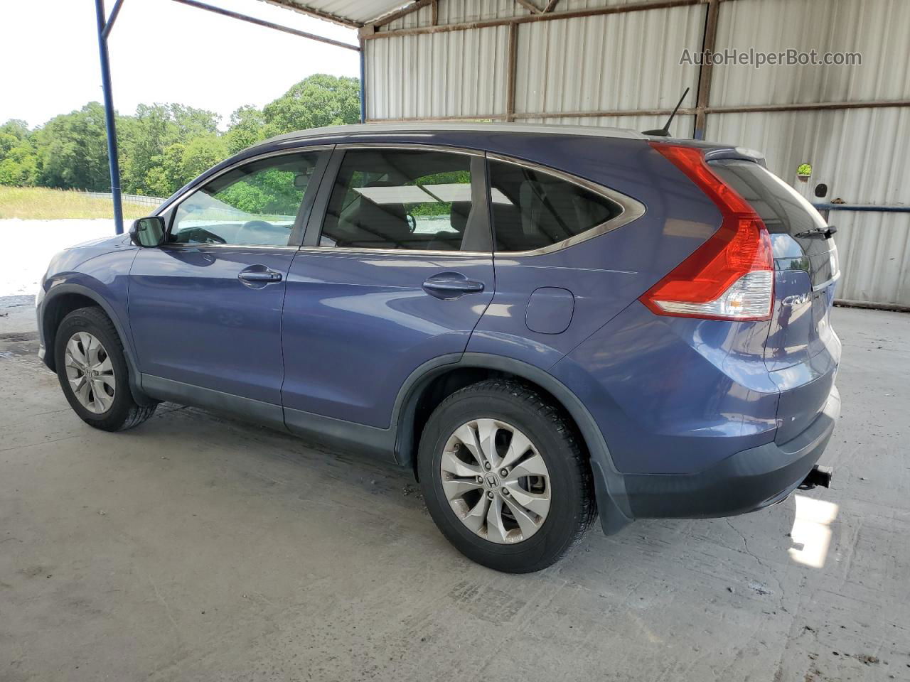 2013 Honda Cr-v Exl Blue vin: 5J6RM3H78DL010210