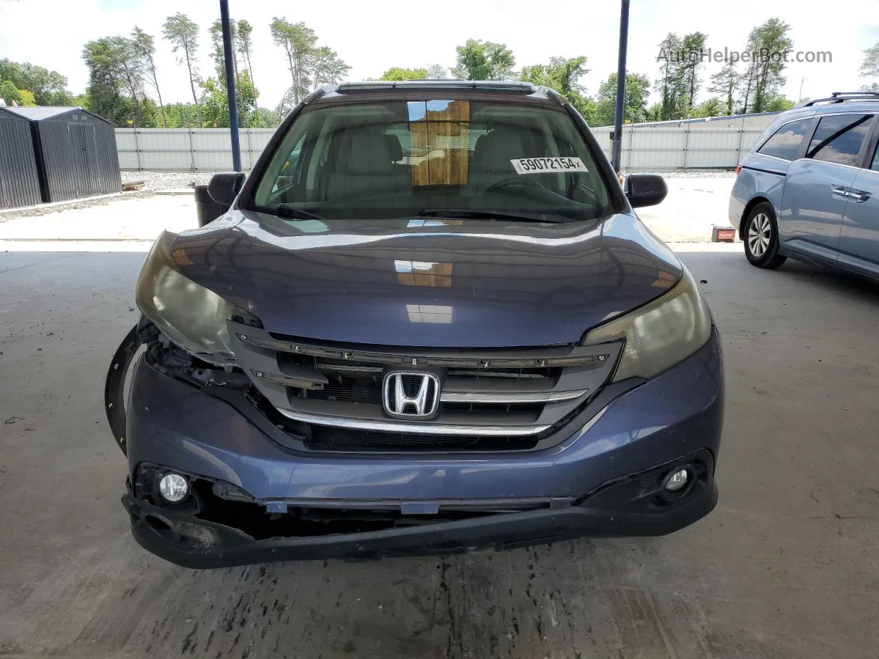 2013 Honda Cr-v Exl Blue vin: 5J6RM3H78DL010210