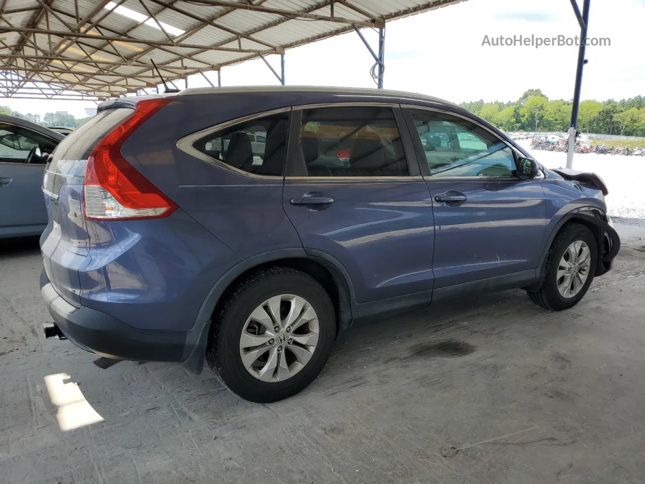 2013 Honda Cr-v Exl Blue vin: 5J6RM3H78DL010210