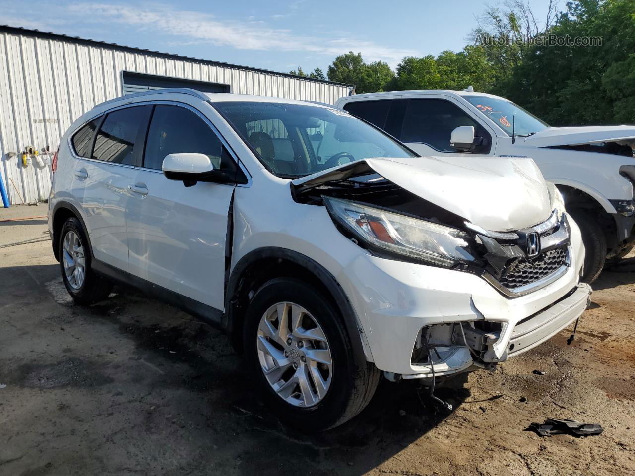 2015 Honda Cr-v Exl Белый vin: 5J6RM3H78FL019010