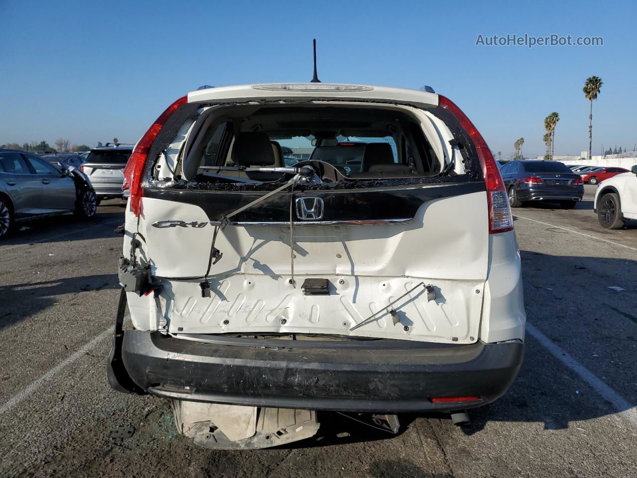 2012 Honda Cr-v Exl Белый vin: 5J6RM3H79CL048091