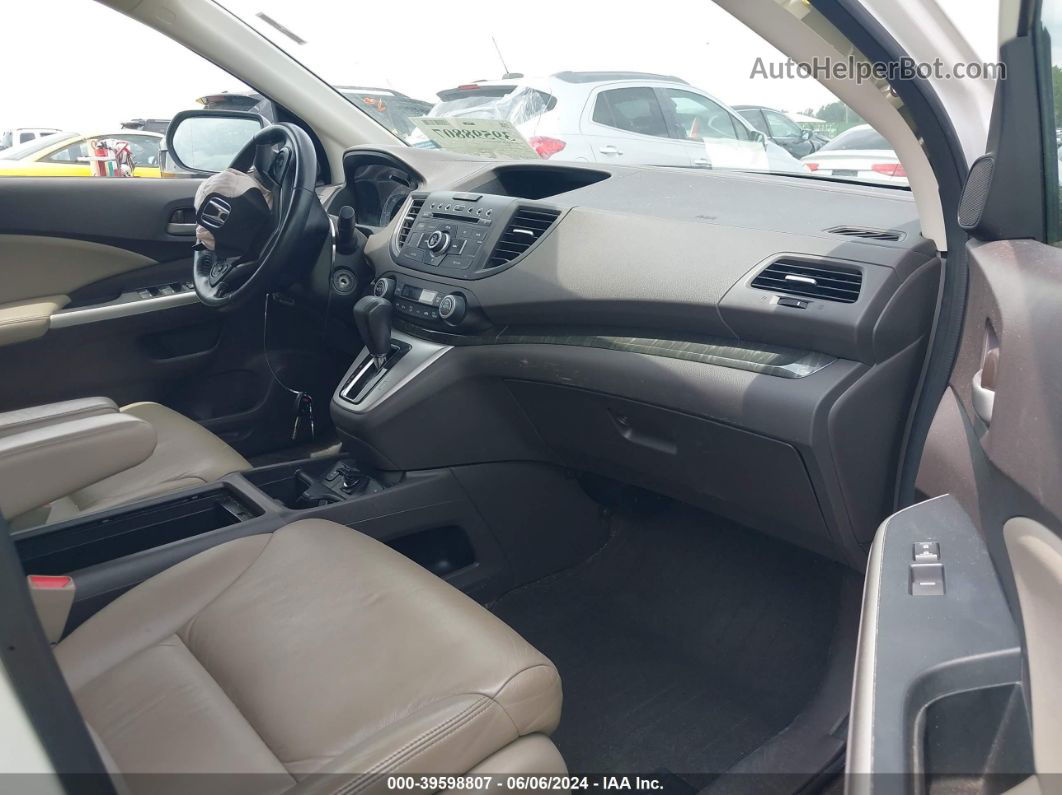 2013 Honda Cr-v Ex-l Белый vin: 5J6RM3H79DL026318