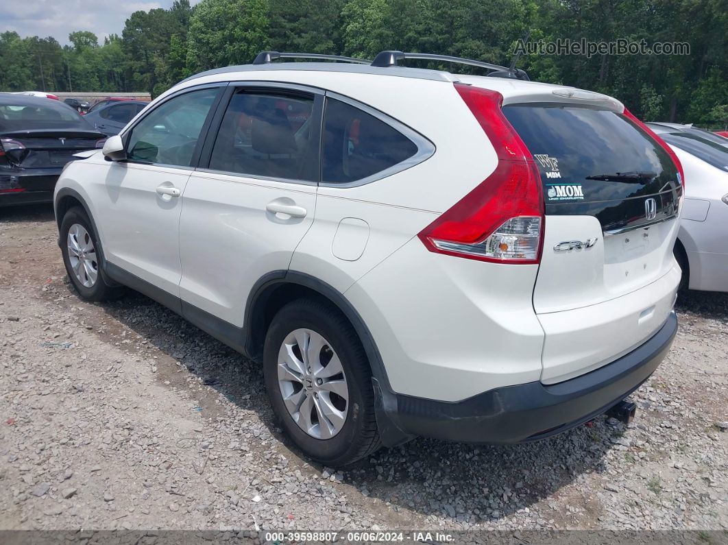 2013 Honda Cr-v Ex-l White vin: 5J6RM3H79DL026318