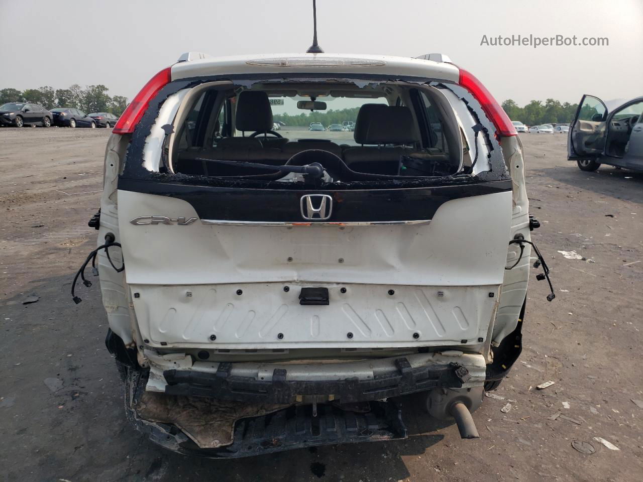 2013 Honda Cr-v Exl Белый vin: 5J6RM3H79DL047198