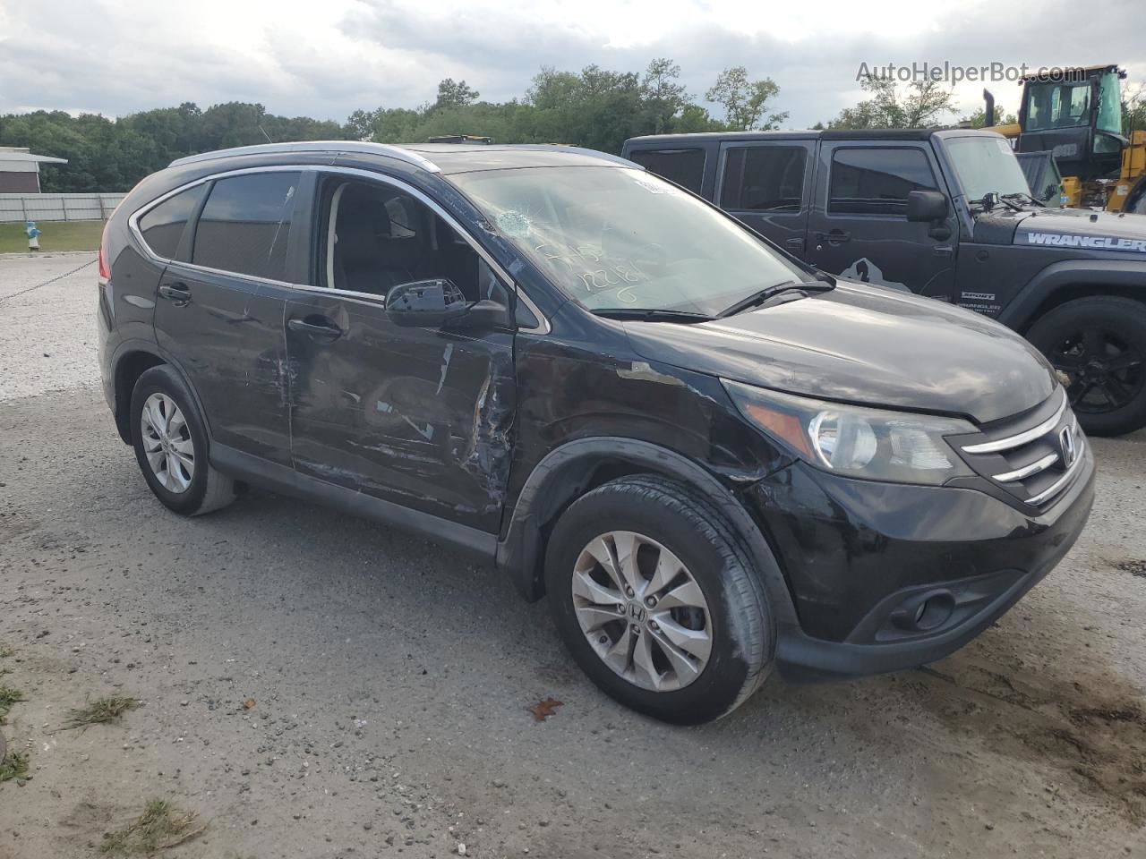 2012 Honda Cr-v Exl Black vin: 5J6RM3H7XCL002320