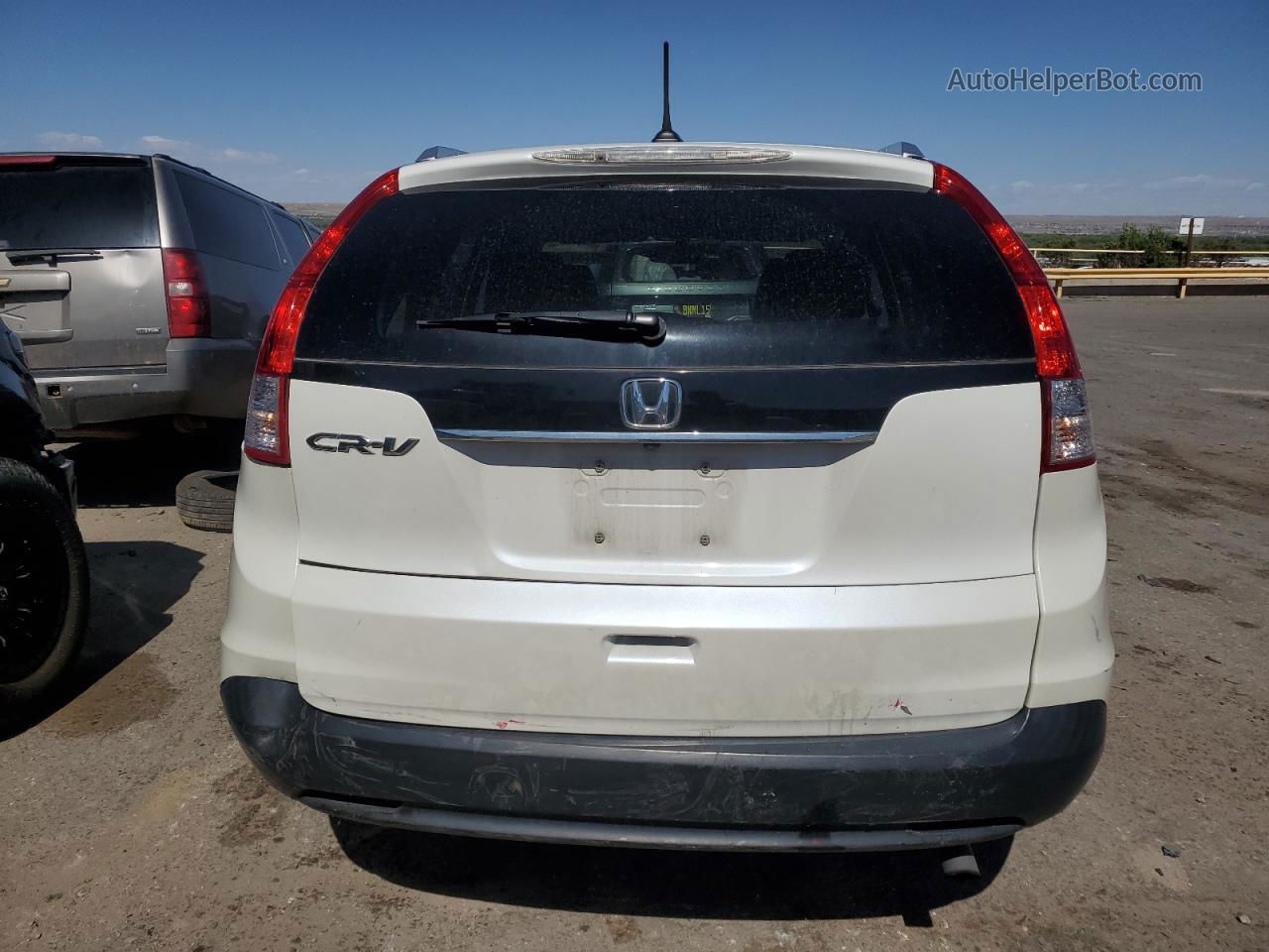 2012 Honda Cr-v Exl White vin: 5J6RM3H7XCL015147