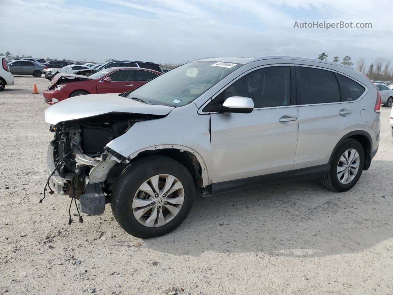 2012 Honda Cr-v Exl Silver vin: 5J6RM3H7XCL016833