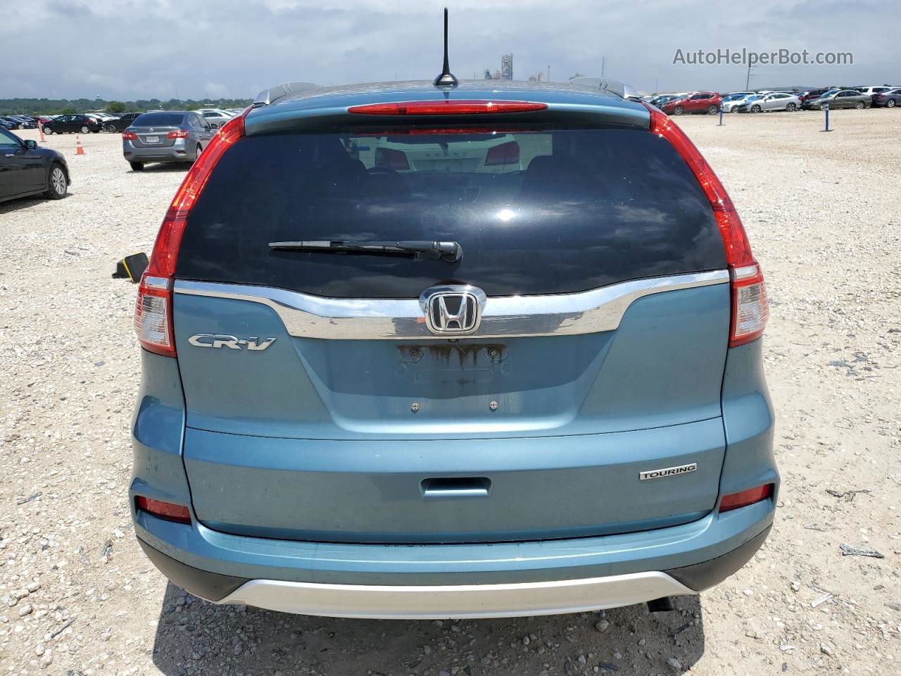 2015 Honda Cr-v Touring Blue vin: 5J6RM3H90FL022064