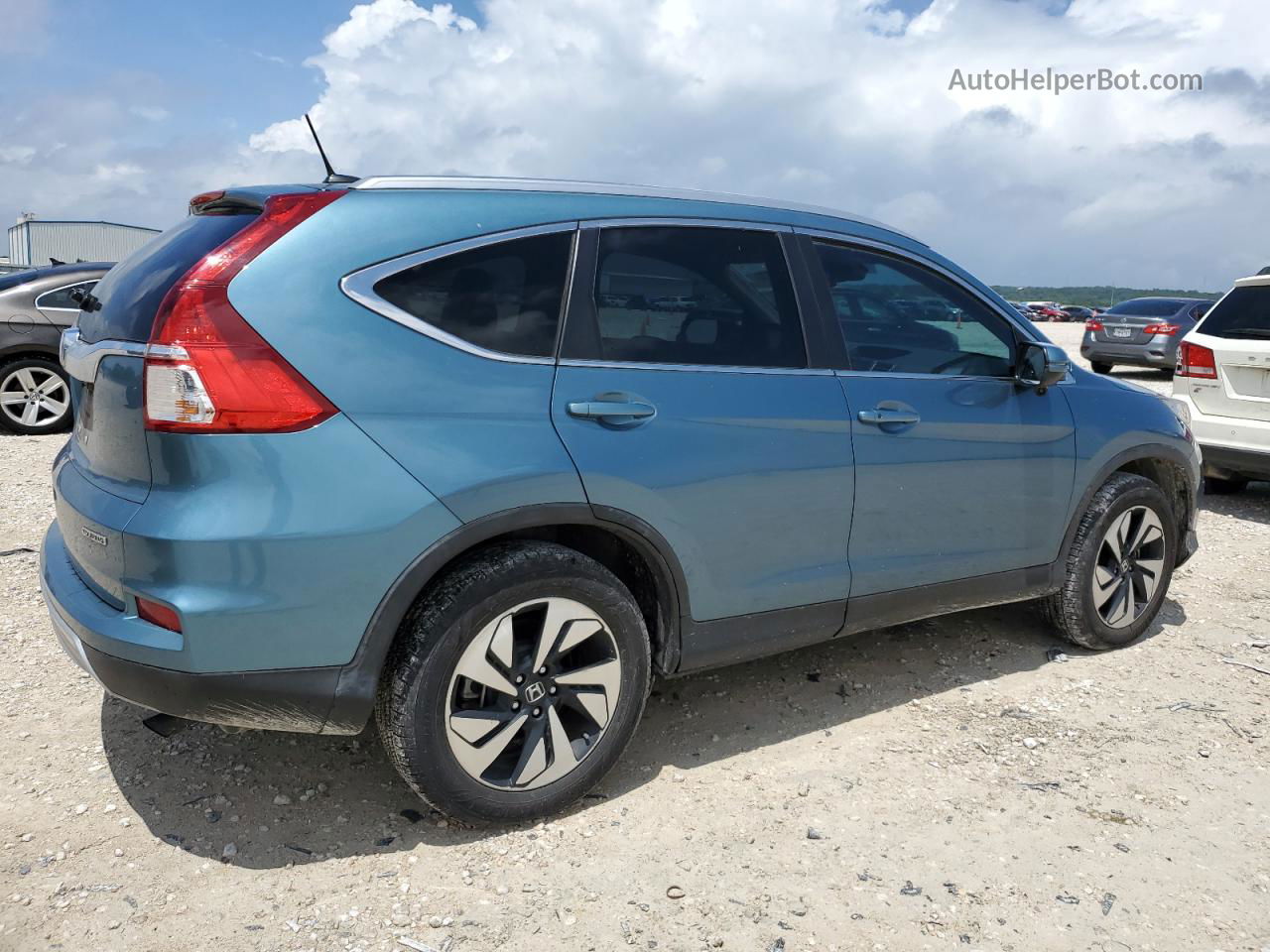 2015 Honda Cr-v Touring Blue vin: 5J6RM3H90FL022064