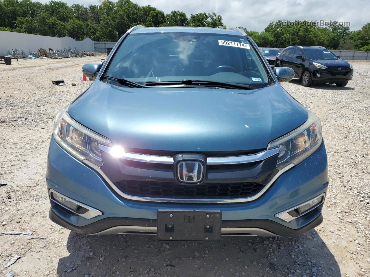 2015 Honda Cr-v Touring Blue vin: 5J6RM3H90FL022064