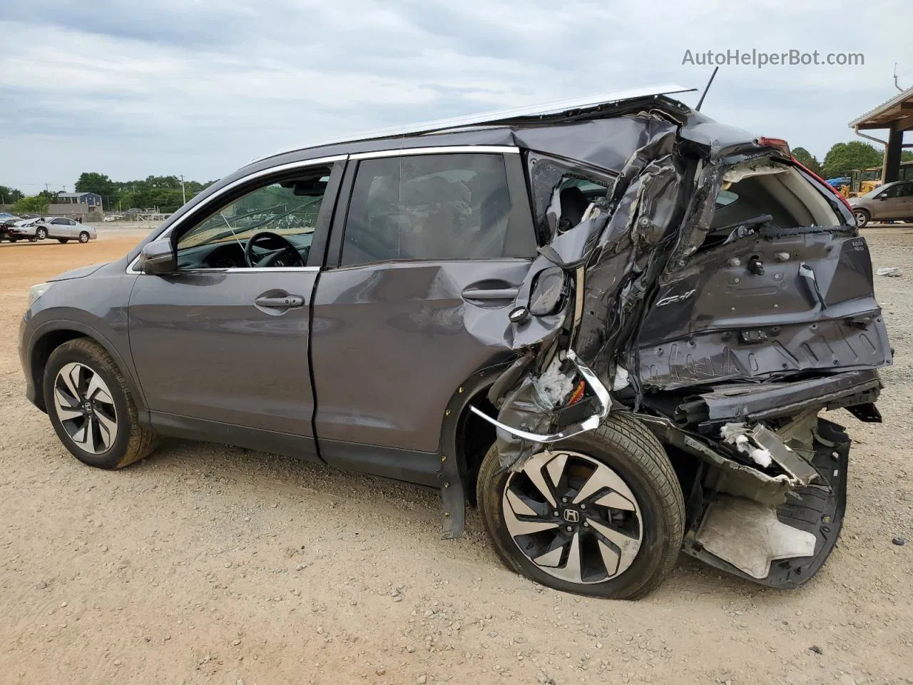 2016 Honda Cr-v Touring Gray vin: 5J6RM3H90GL005007