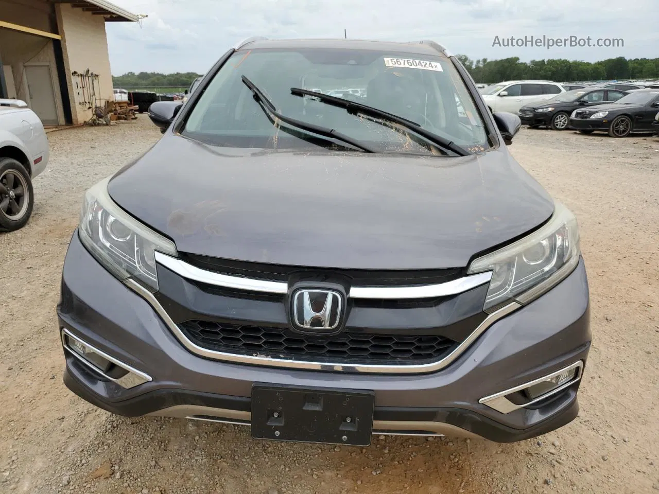 2016 Honda Cr-v Touring Gray vin: 5J6RM3H90GL005007