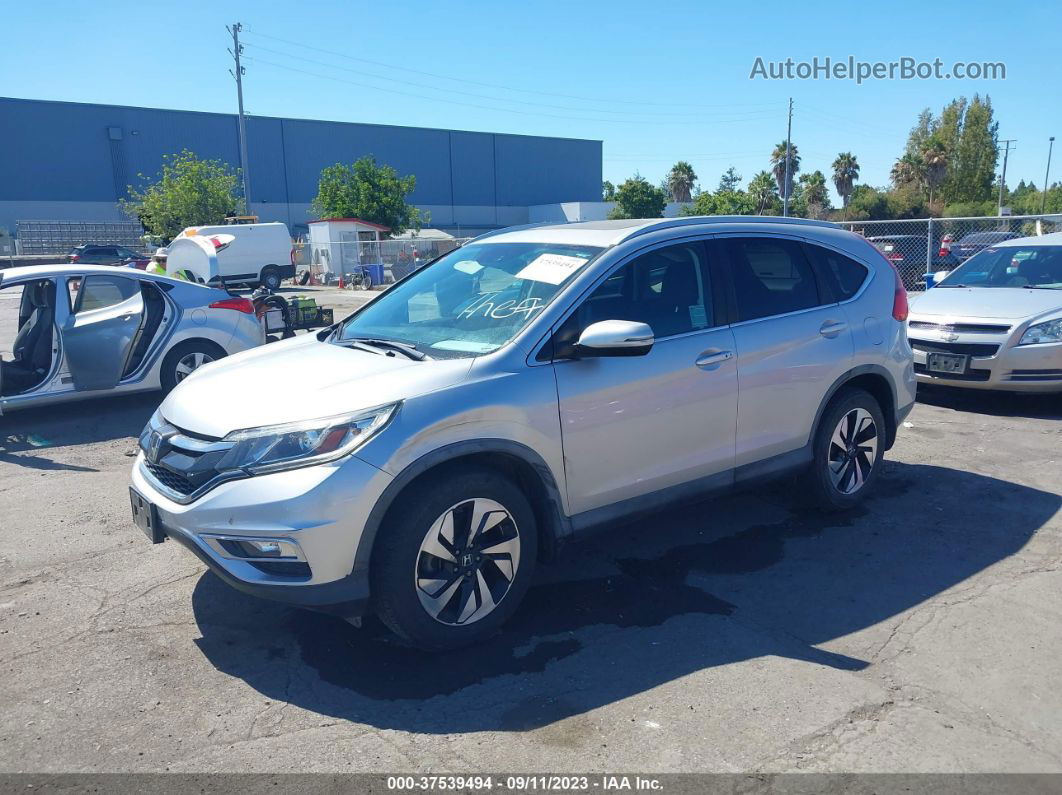 2016 Honda Cr-v Touring Серебряный vin: 5J6RM3H90GL022700