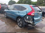 2016 Honda Cr-v Touring Blue vin: 5J6RM3H91GL018171