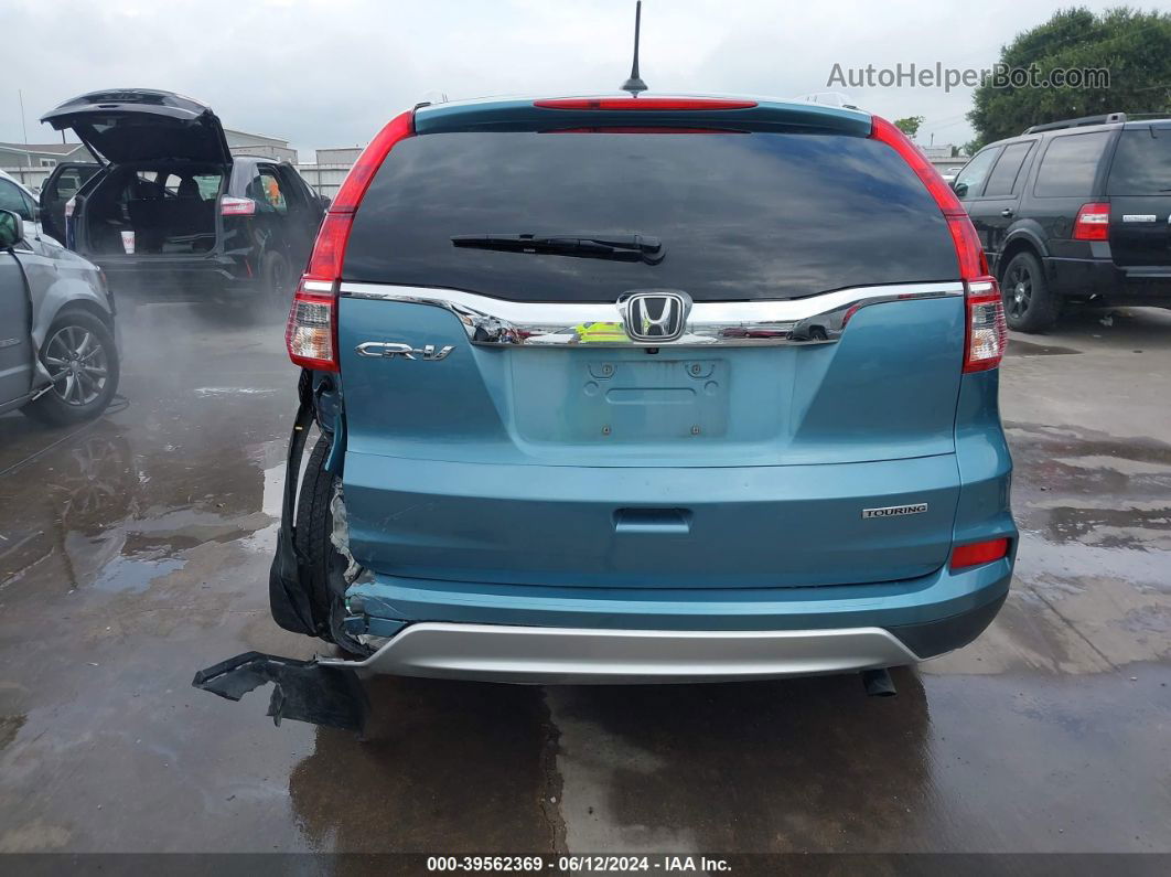 2016 Honda Cr-v Touring Blue vin: 5J6RM3H91GL018171