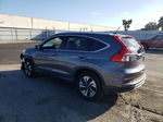 2016 Honda Cr-v Touring Gray vin: 5J6RM3H94GL014597