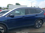 2016 Honda Cr-v Touring Blue vin: 5J6RM3H95GL008386