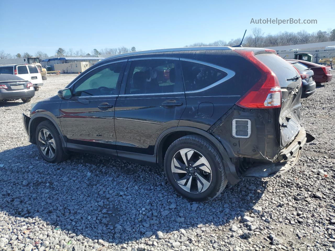 2015 Honda Cr-v Touring Gray vin: 5J6RM3H96FL021694