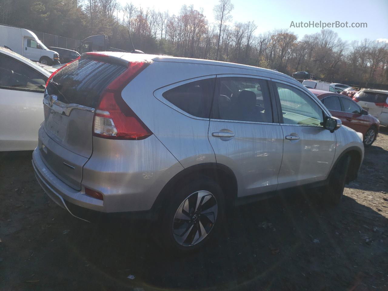 2016 Honda Cr-v Touring Silver vin: 5J6RM3H96GL011278