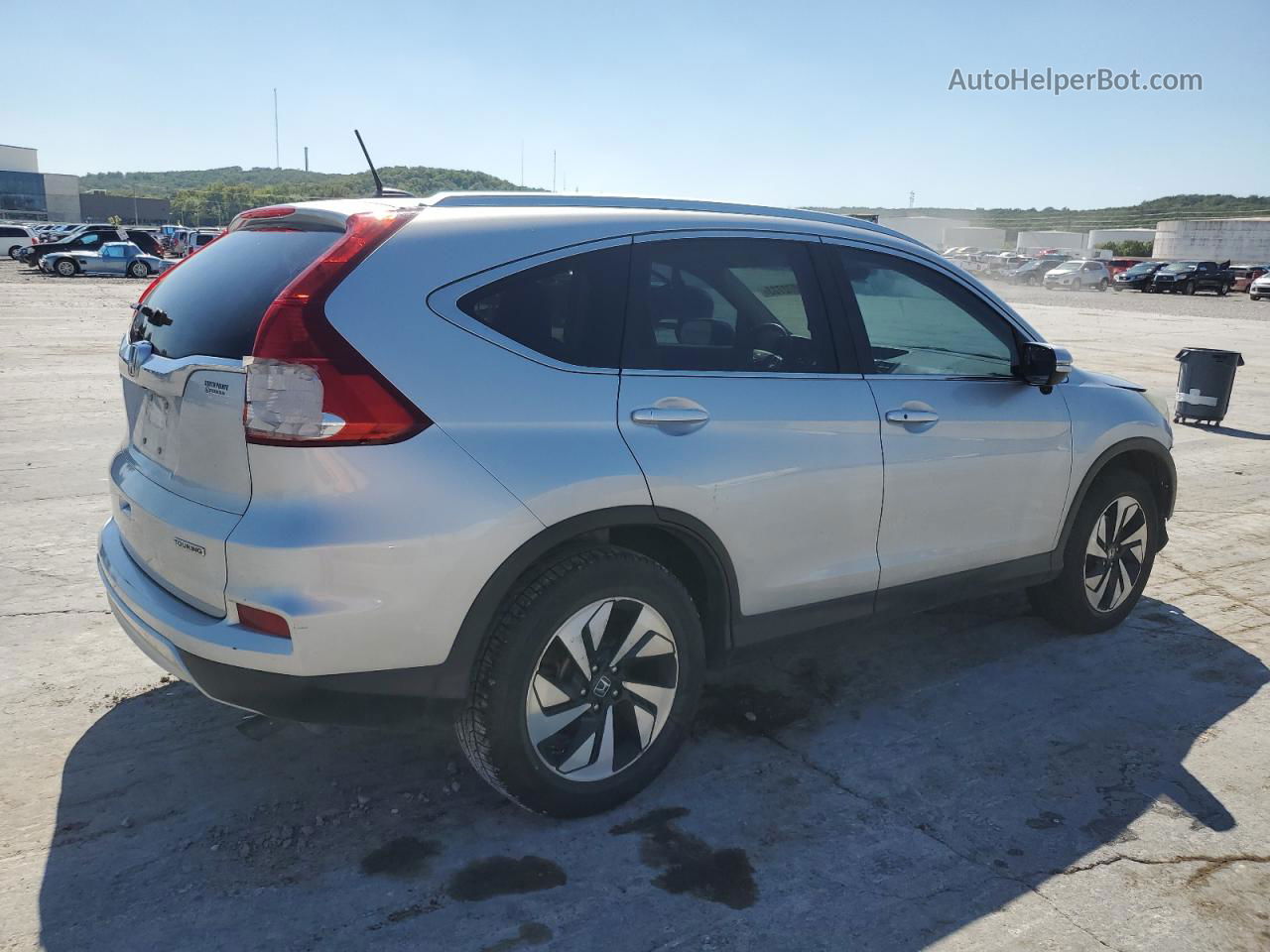 2015 Honda Cr-v Touring Silver vin: 5J6RM3H97FL025611