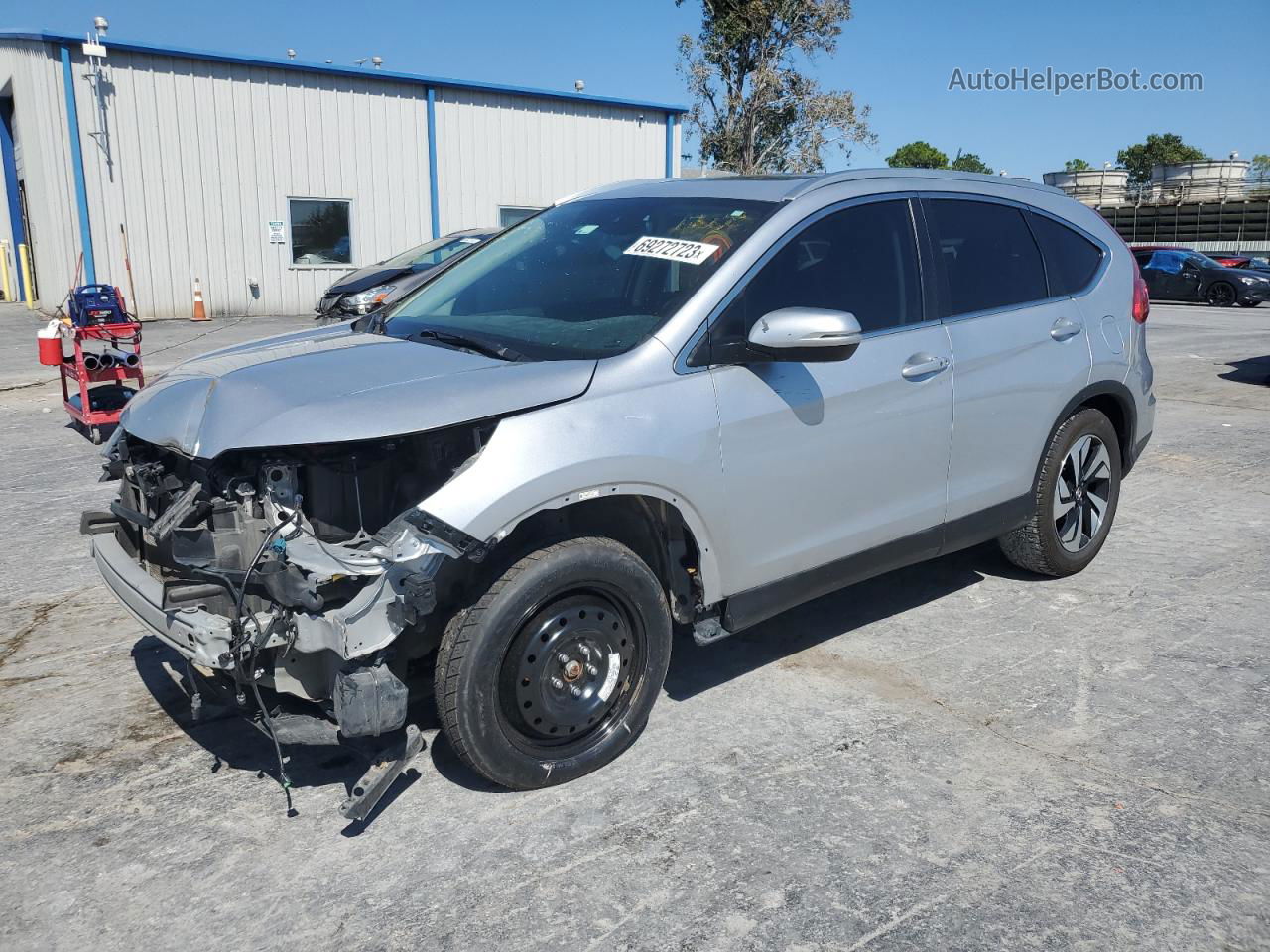 2015 Honda Cr-v Touring Silver vin: 5J6RM3H97FL025611