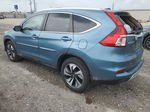 2016 Honda Cr-v Touring Blue vin: 5J6RM3H97GL018224