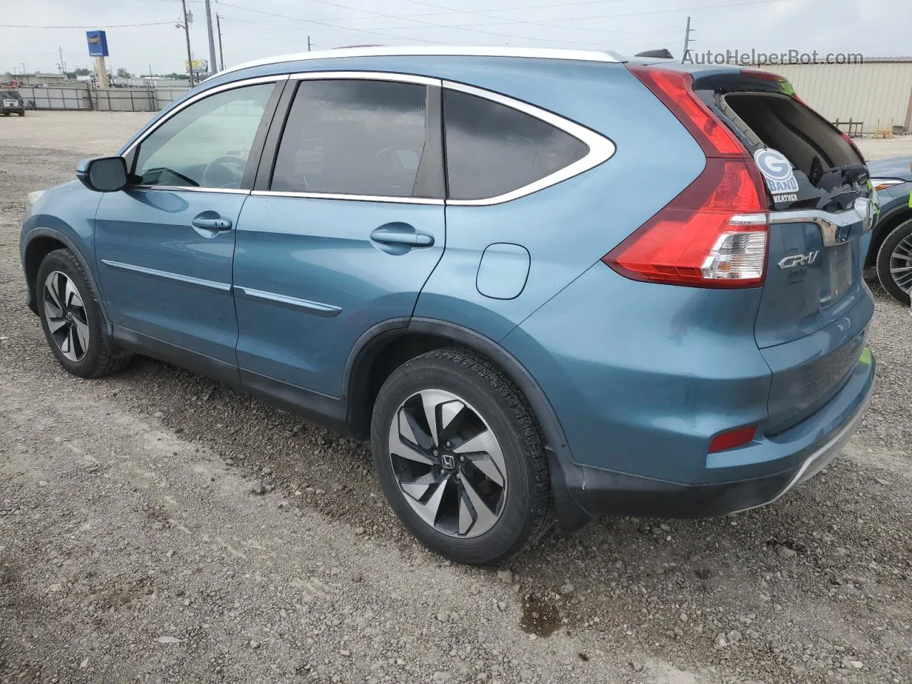 2016 Honda Cr-v Touring Blue vin: 5J6RM3H97GL018224