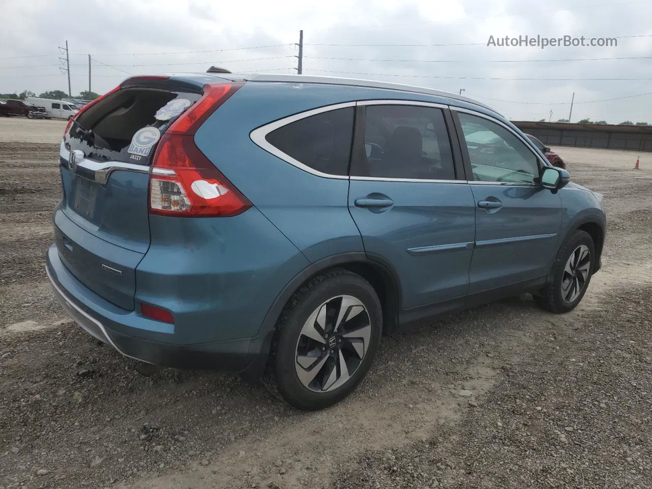 2016 Honda Cr-v Touring Синий vin: 5J6RM3H97GL018224