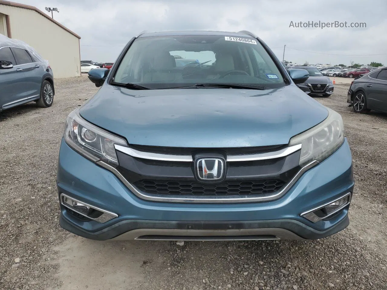 2016 Honda Cr-v Touring Blue vin: 5J6RM3H97GL018224