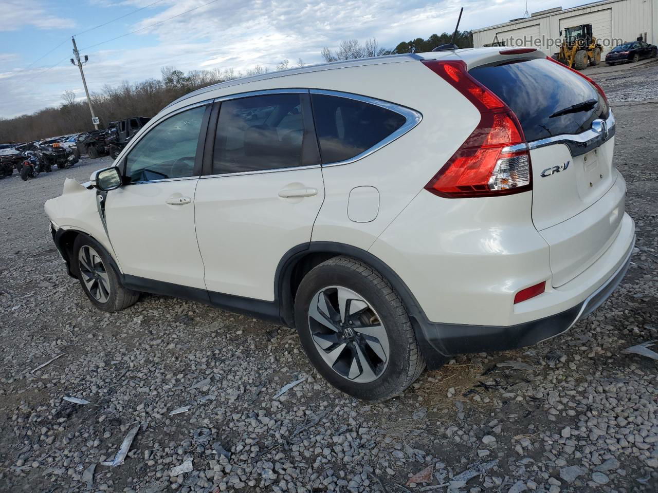 2016 Honda Cr-v Touring White vin: 5J6RM3H97GL030020