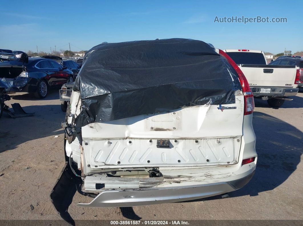 2015 Honda Cr-v Touring White vin: 5J6RM3H9XFL024744