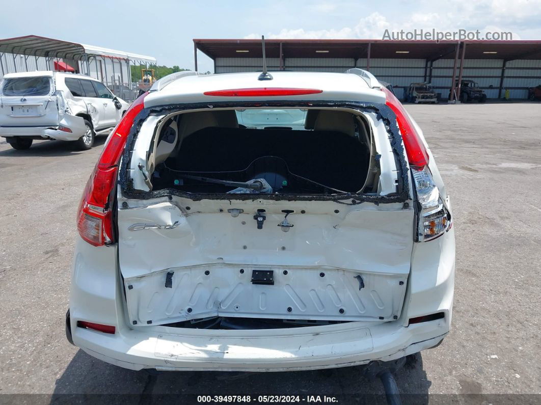 2016 Honda Cr-v Touring White vin: 5J6RM3H9XGL009453