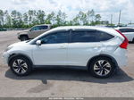 2016 Honda Cr-v Touring White vin: 5J6RM3H9XGL009453