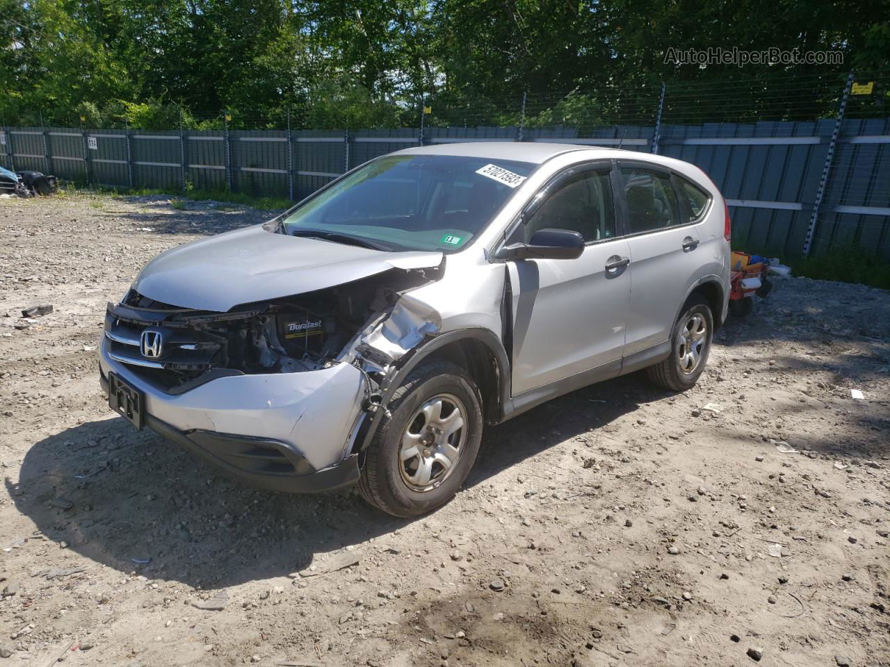 2012 Honda Cr-v Lx Silver vin: 5J6RM4H30CL034955