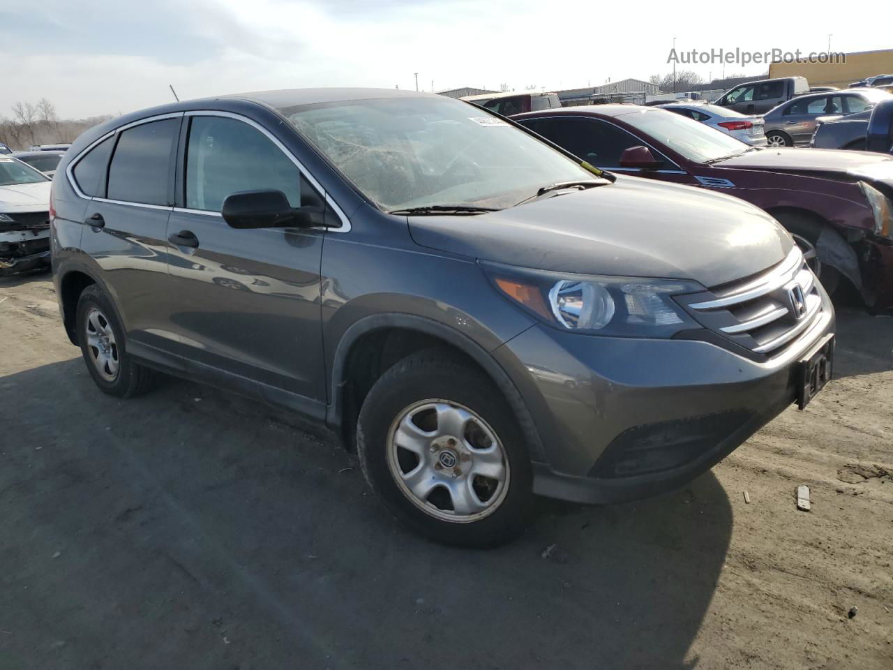 2012 Honda Cr-v Lx Silver vin: 5J6RM4H30CL050184