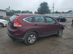 2012 Honda Cr-v Lx Burgundy vin: 5J6RM4H30CL050685